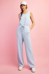 Soft Blue Luxury Jumpsuit