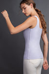 Square Neck Tank Top in Lavender Fog