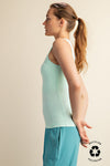Square Neck Tank Top in Morning Mint