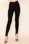 Rhinestone Tulip Hem Leggings