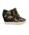 Ari Sneaker Wedge in Camo