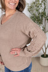 MM Talina Textured Sweater-Mocha