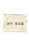 Multi Lettering Cotton Canvas Eco Pouch Bags: One Size / PCH026