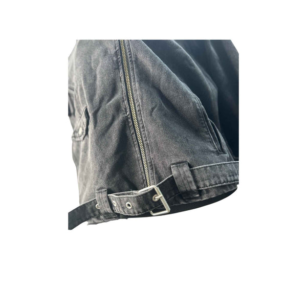 Agitated Black Denim Jacket