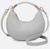 Baghdad Half-Moon Crossbody in Off White