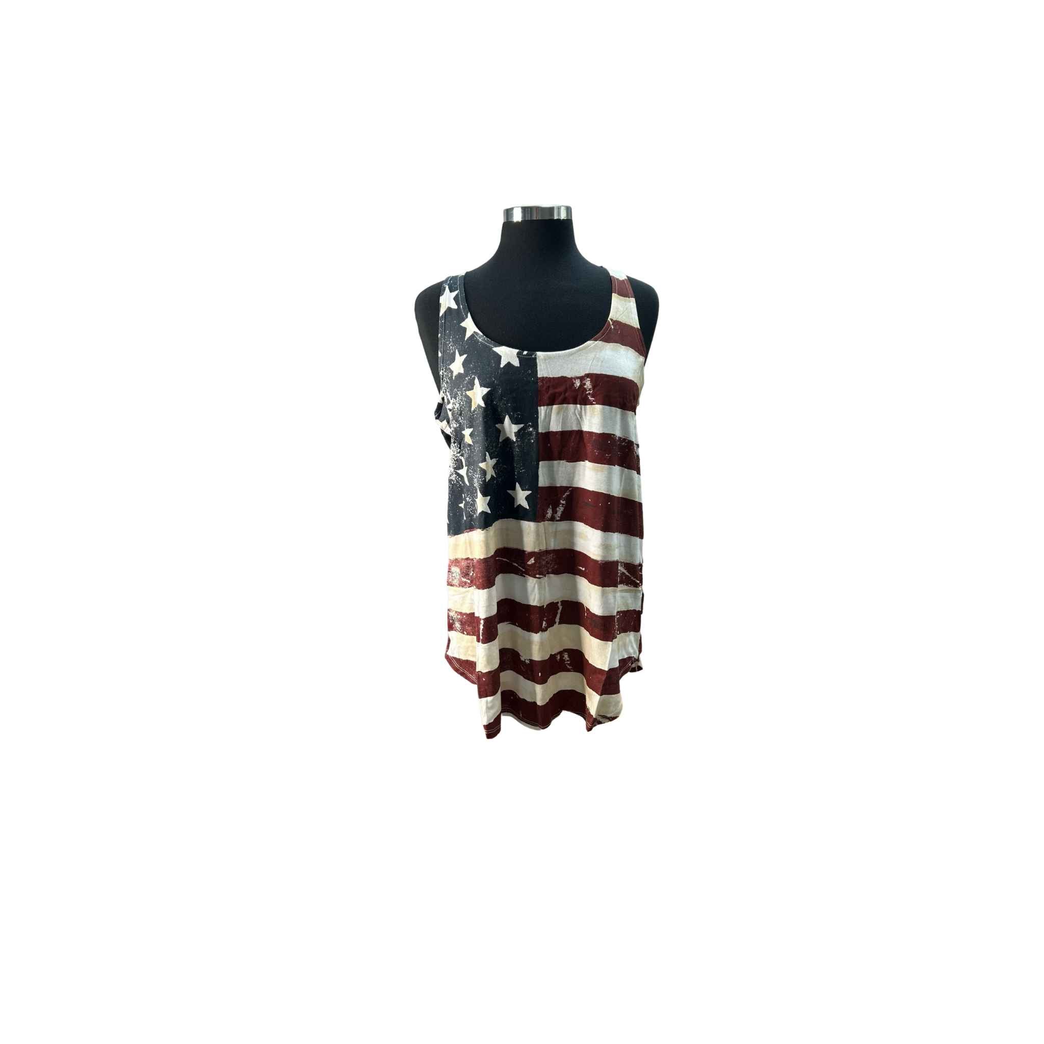 Flag Print Tank Top