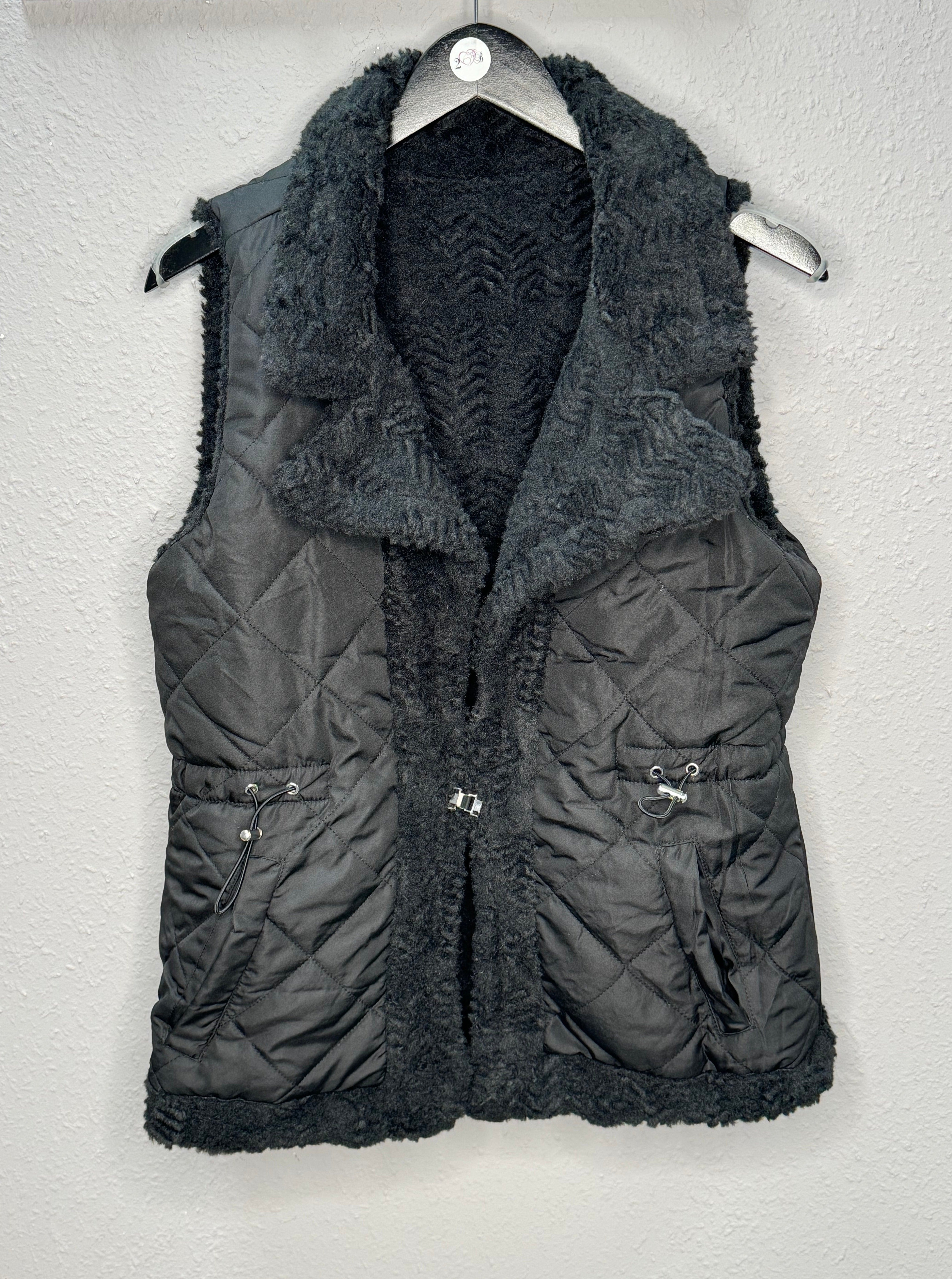 Black Chevron Reversible Vest