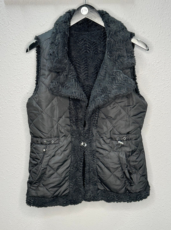 Black Chevron Reversible Vest