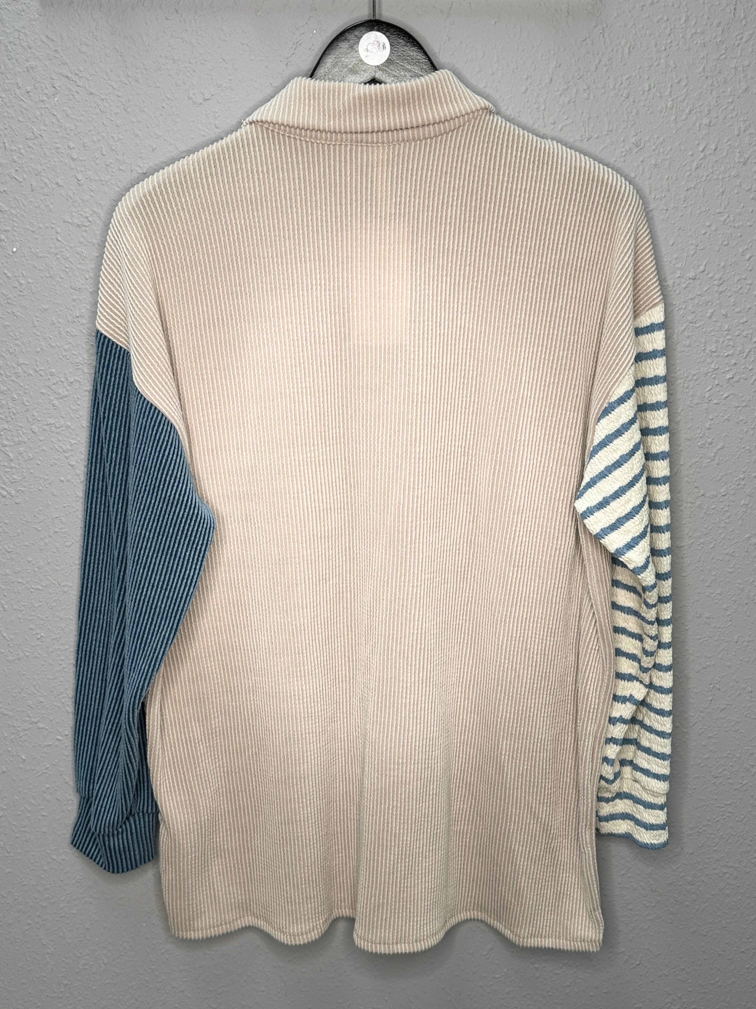 Striped Contrast Shacket