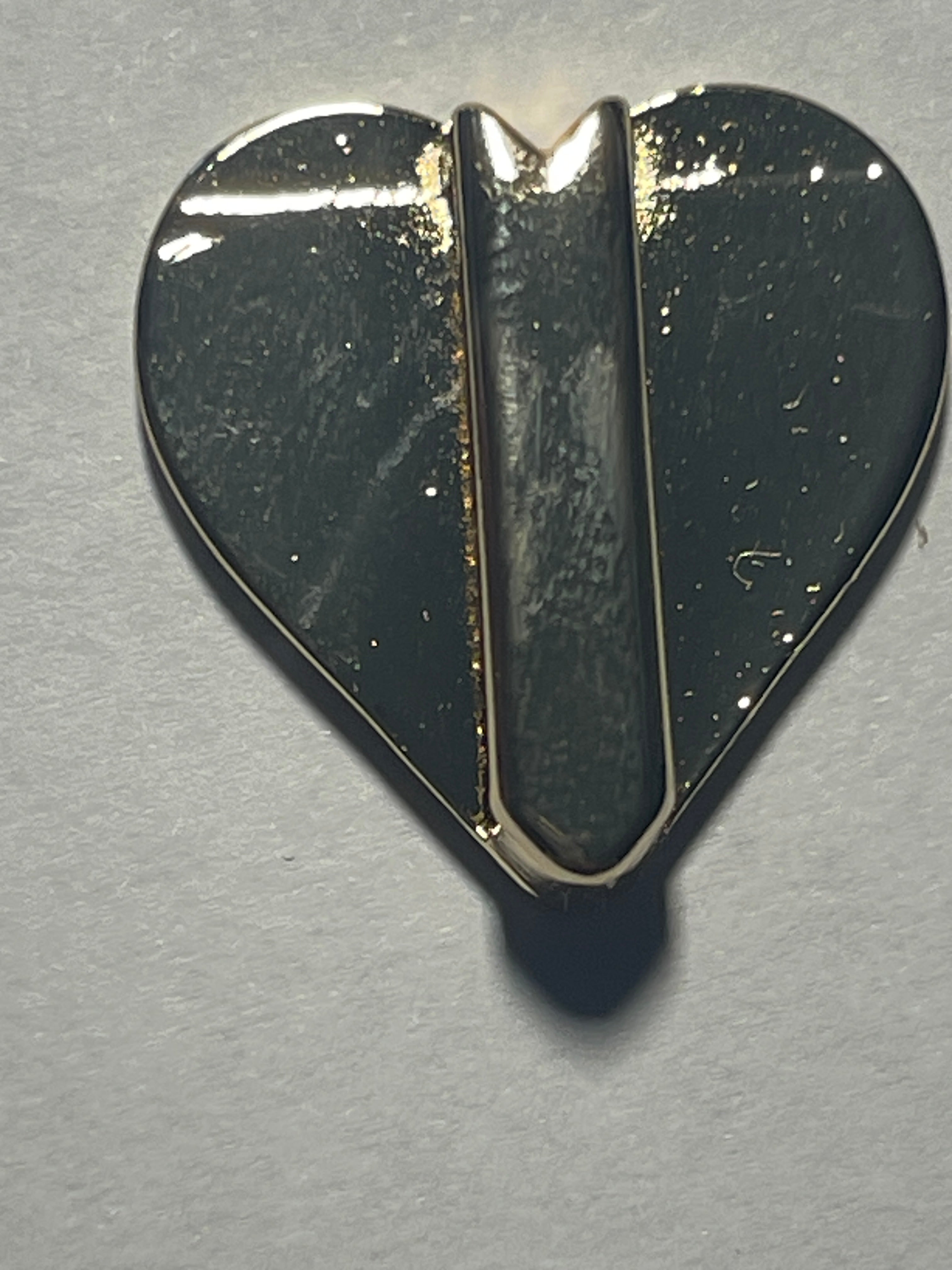 Gold Heart Scarf Slide