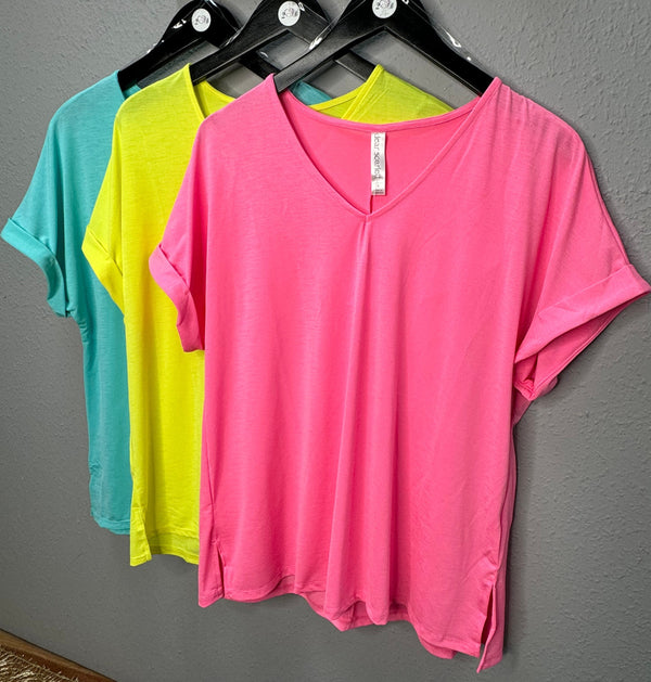 Spring Tops-Neon Yellow