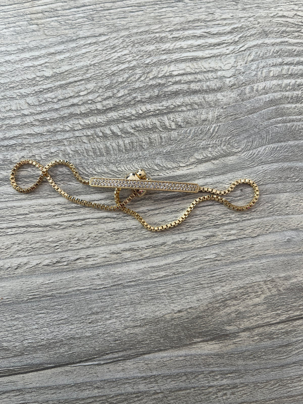 Gold Bar Slide Bracelet