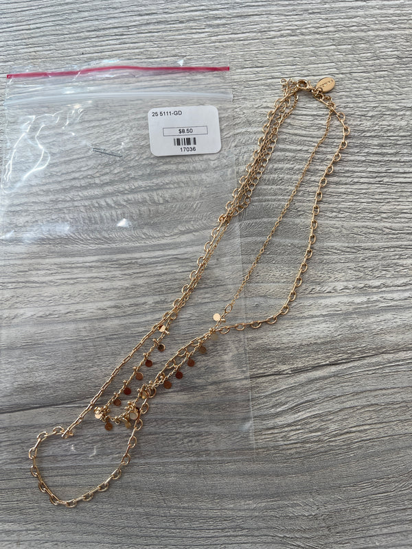 Double String Gold Necklace
