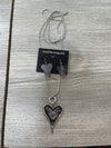 Silver & Purple Hearts Set