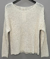 Back Buttoned Pullover in Ivory