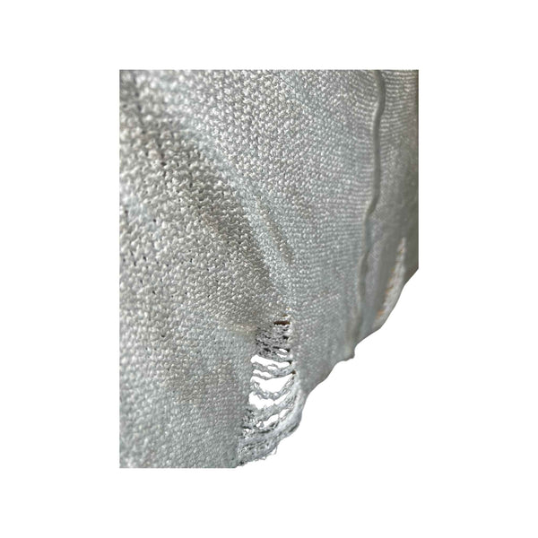 Ivory Distressed Cardigan Sweater