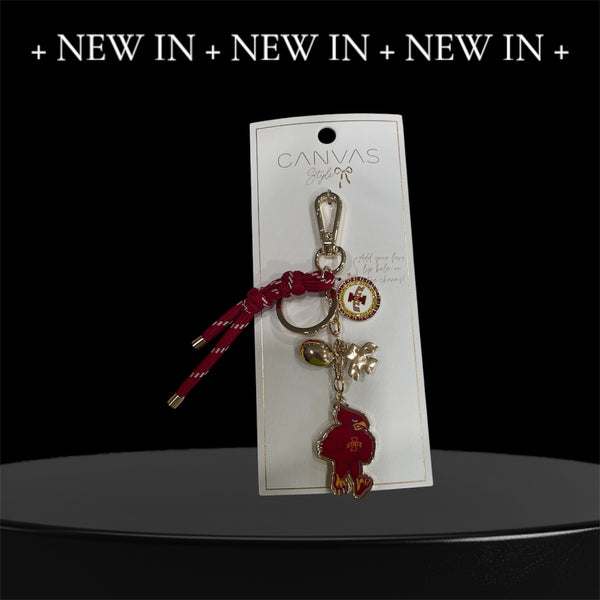 ISU Bag Charm in Cardinal