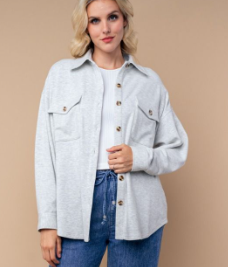 Heather White Shacket