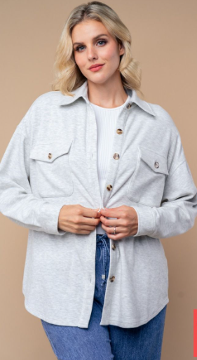 Heather White Shacket