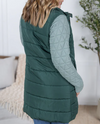 MM Harlow Long Vest in Hunter Green
