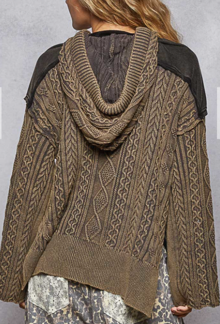 French Terry Lace-Up Top