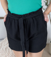 Libby Linen Shorts in Black
