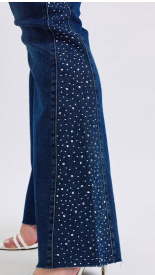 JB Rhinestone Side Panel Flare