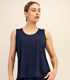 Modal Sleeveless Tank in Navy