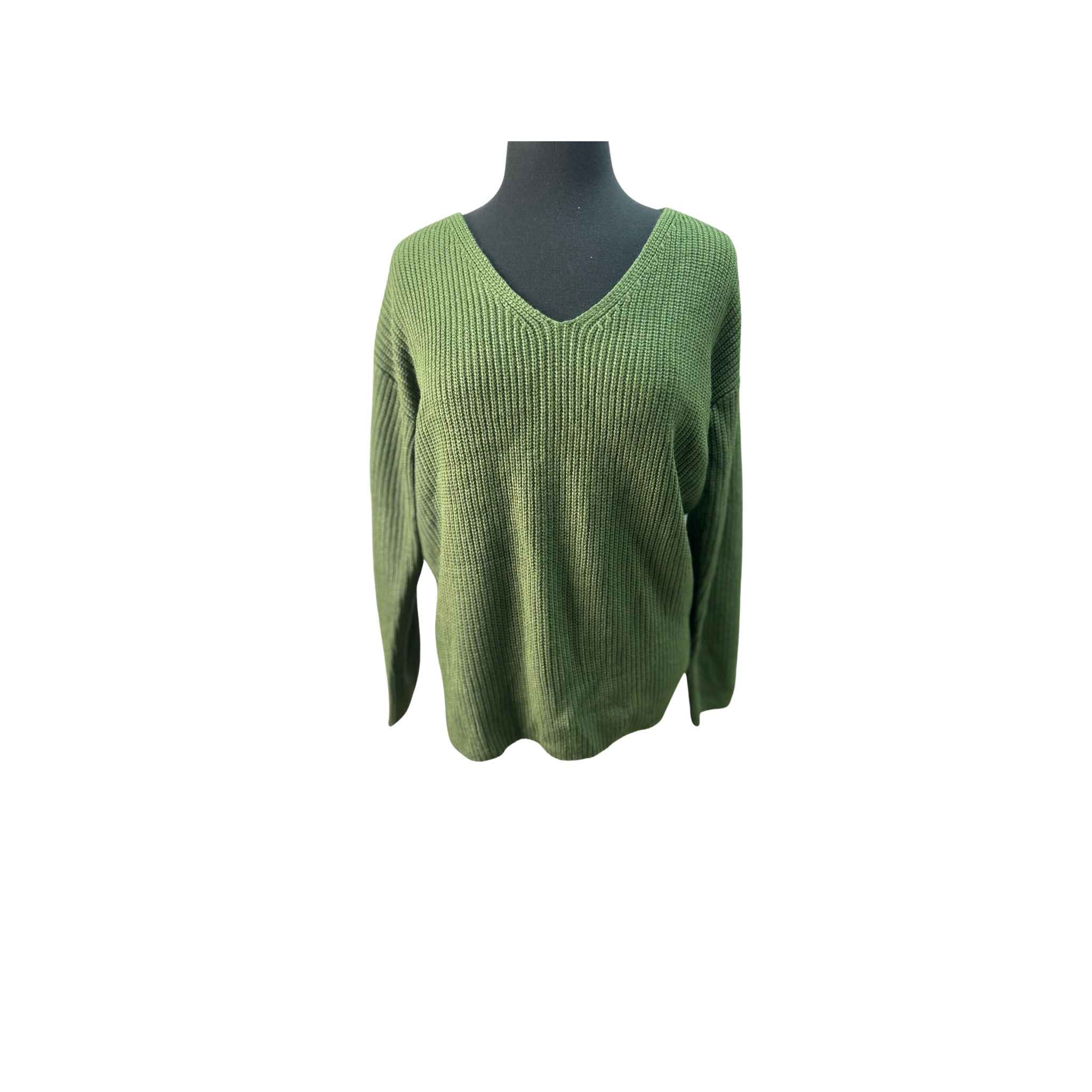 Twisted Open Back Sweater