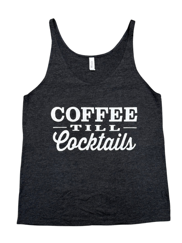 Coffee Sleeveless Tank in Charcoal