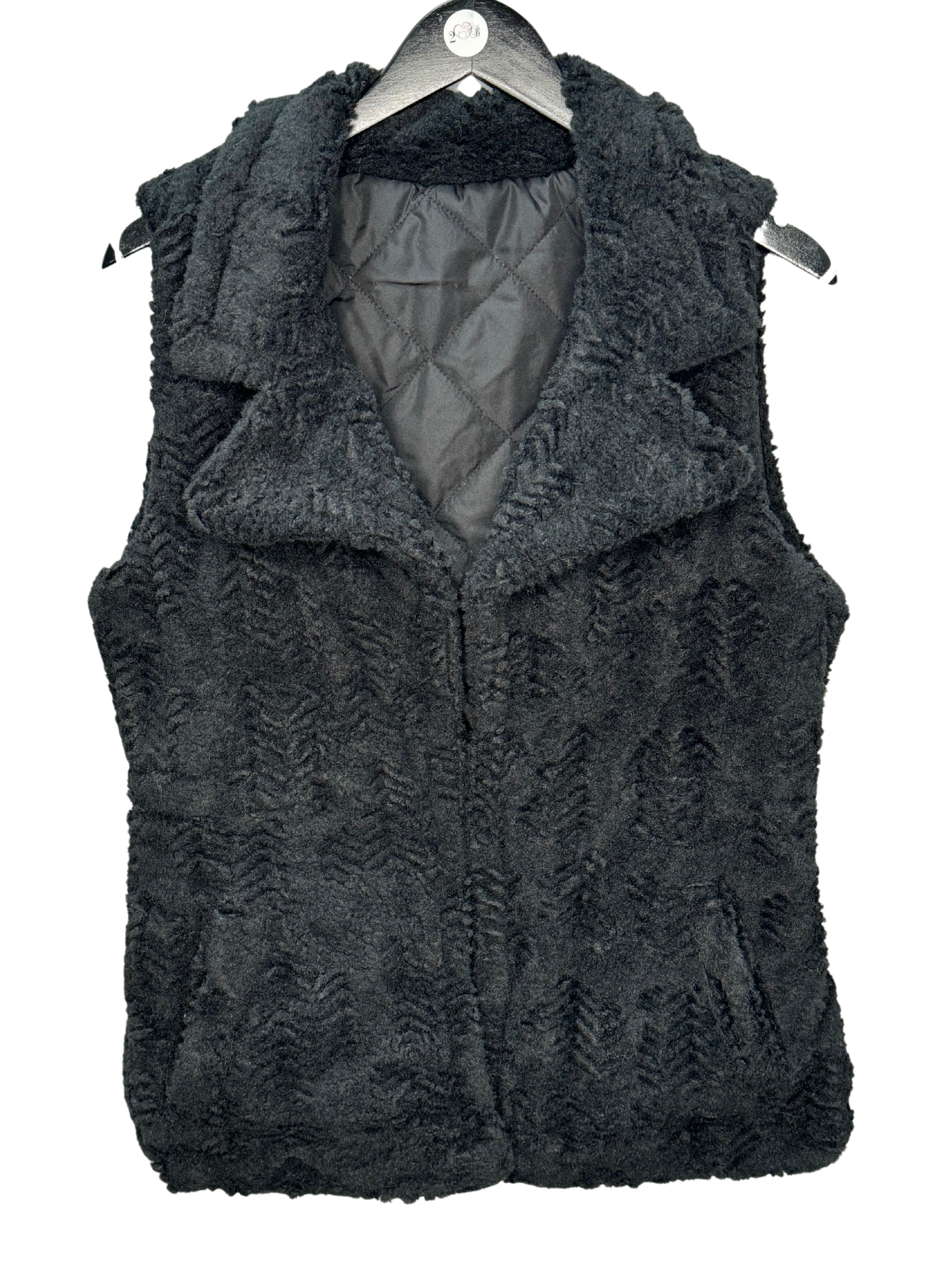 Black Chevron Reversible Vest