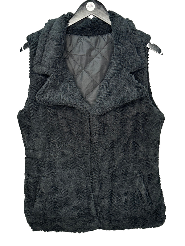 Black Chevron Reversible Vest