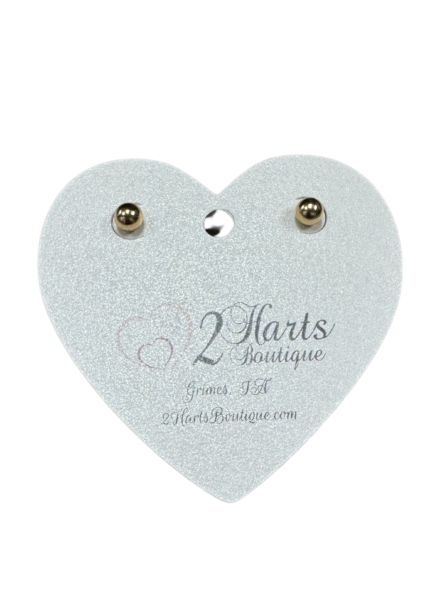 Large Gold Ball Stud Earrings