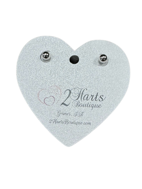 Large Silver Ball Stud Earrings