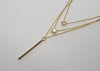 Triple Strand Necklace in Gold