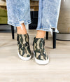 Ari Sneaker Wedge in Camo
