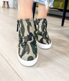 Ari Sneaker Wedge in Camo