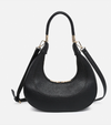 Clara Crescent Convertible Bag in Black