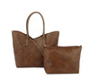 Stitch Trim Detail Tote Bag in Beige