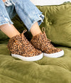 Nick Fringe Sneaker Wedge in Leopard