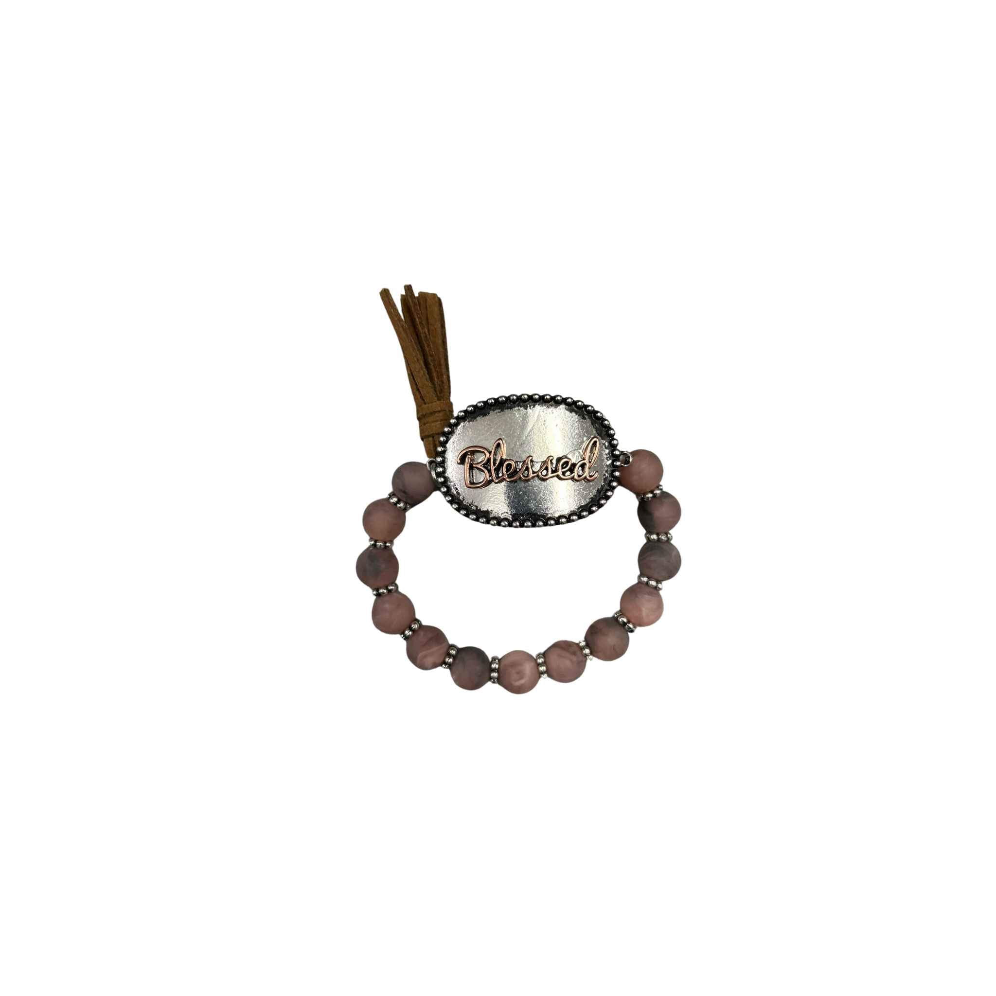 Blessed Or Faith Bead Bracelet