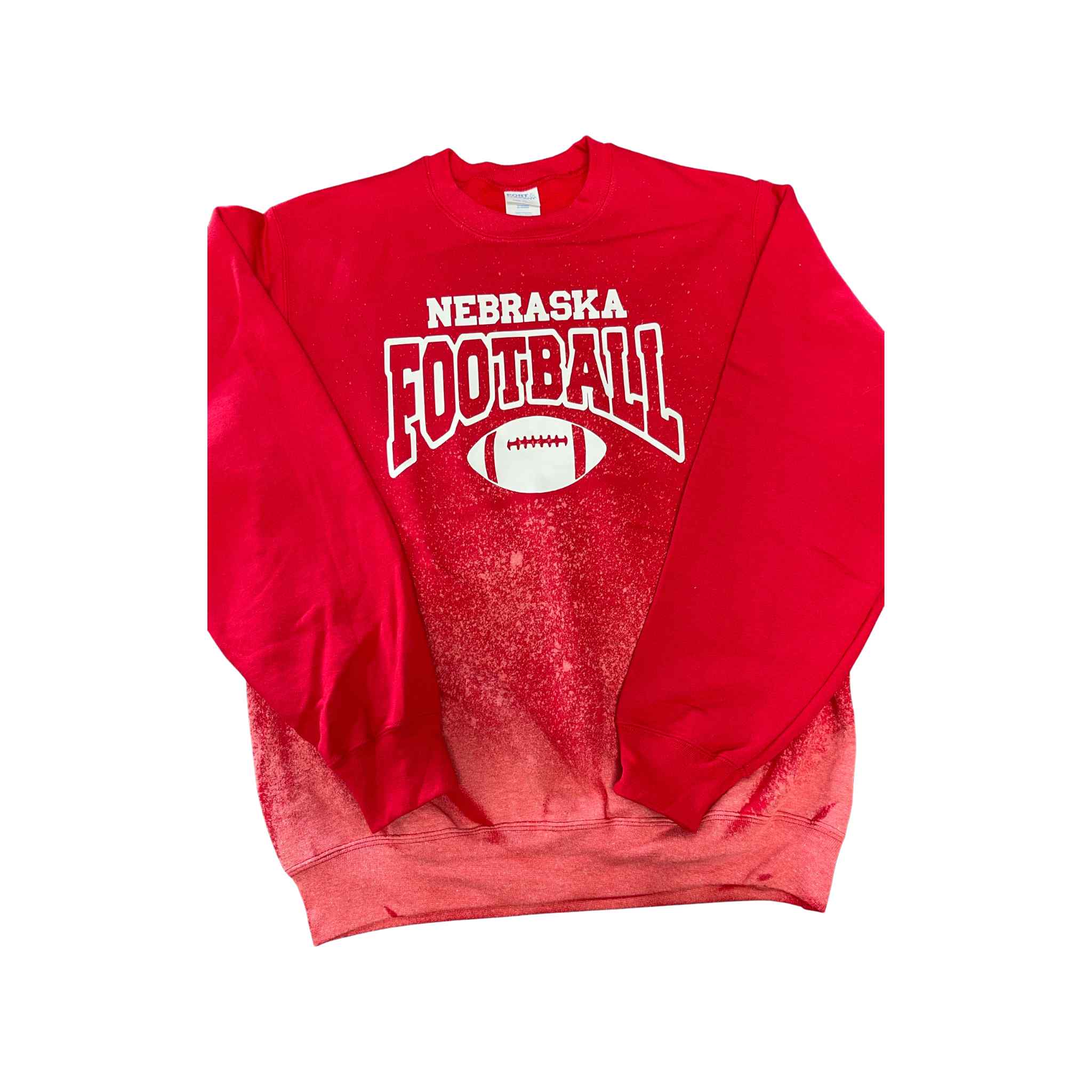 Collegiate Bleach Splatter Sweatshirts