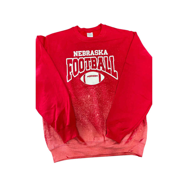 Collegiate Bleach Splatter Sweatshirts
