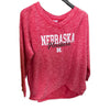Collegiate V-Neck Long Sleeve Tops