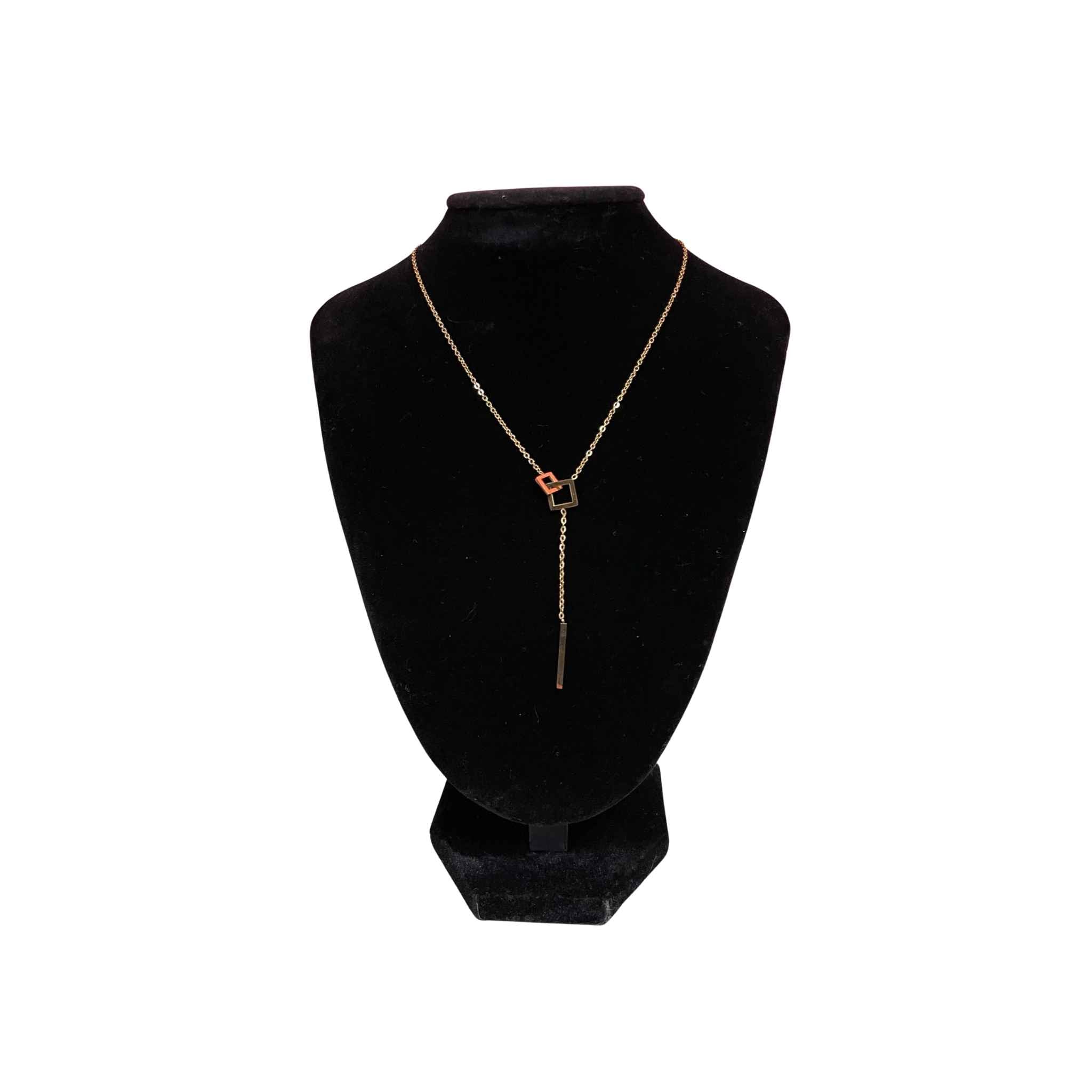 Drop Square Necklace
