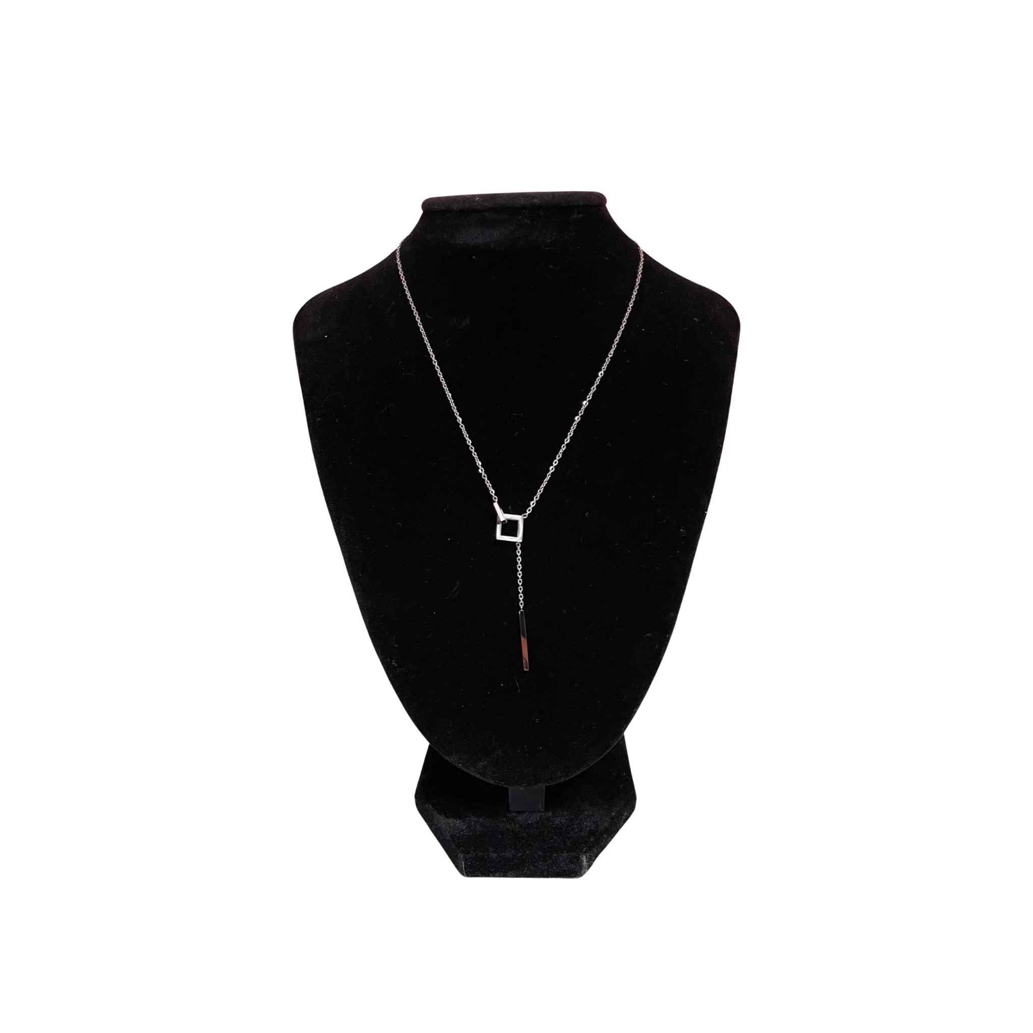 Drop Square Necklace