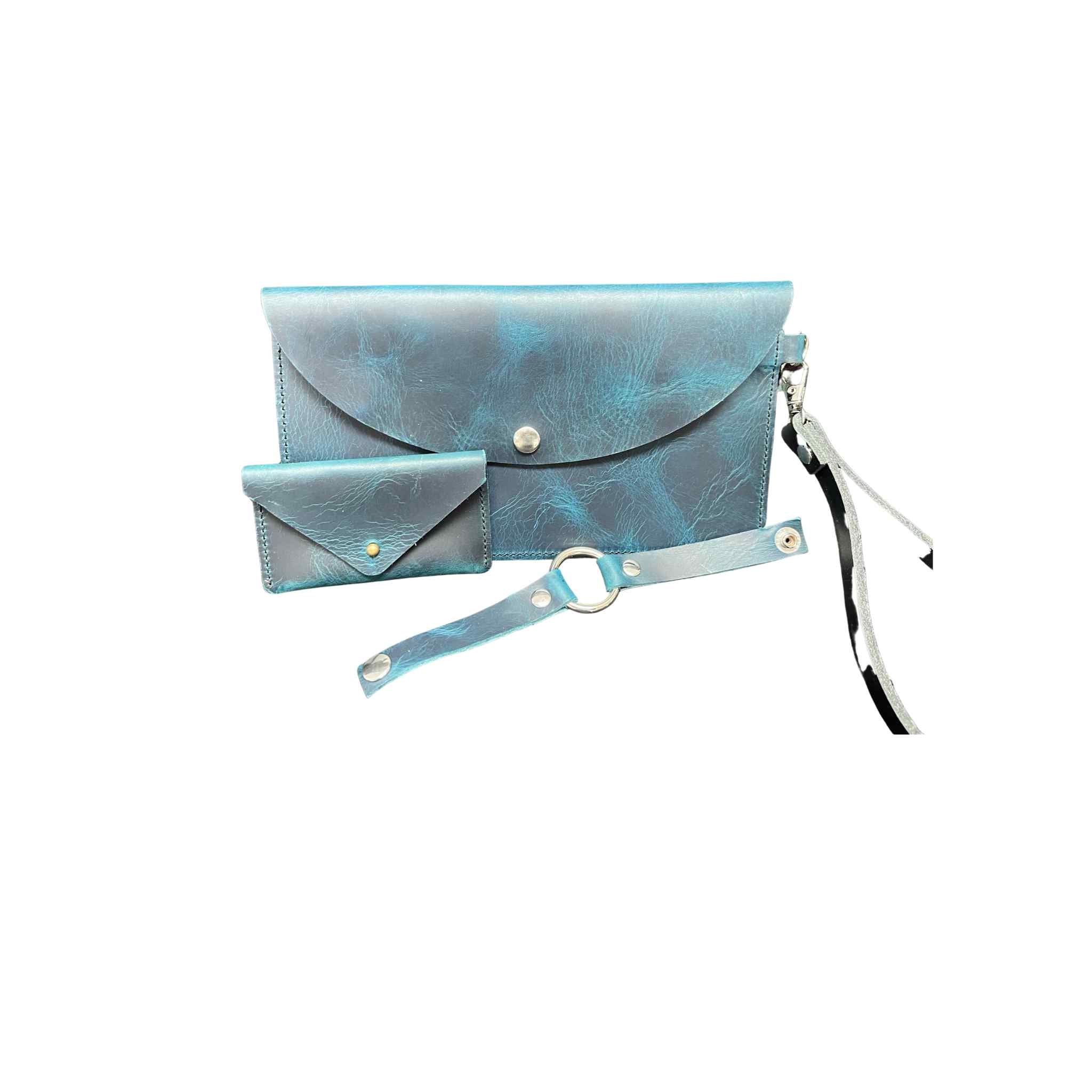 Handmade Leather Clutch Set
