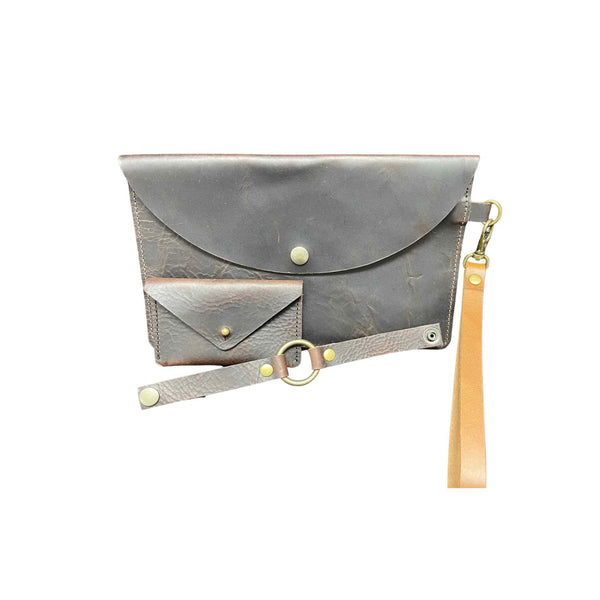 Handmade Leather Clutch Set