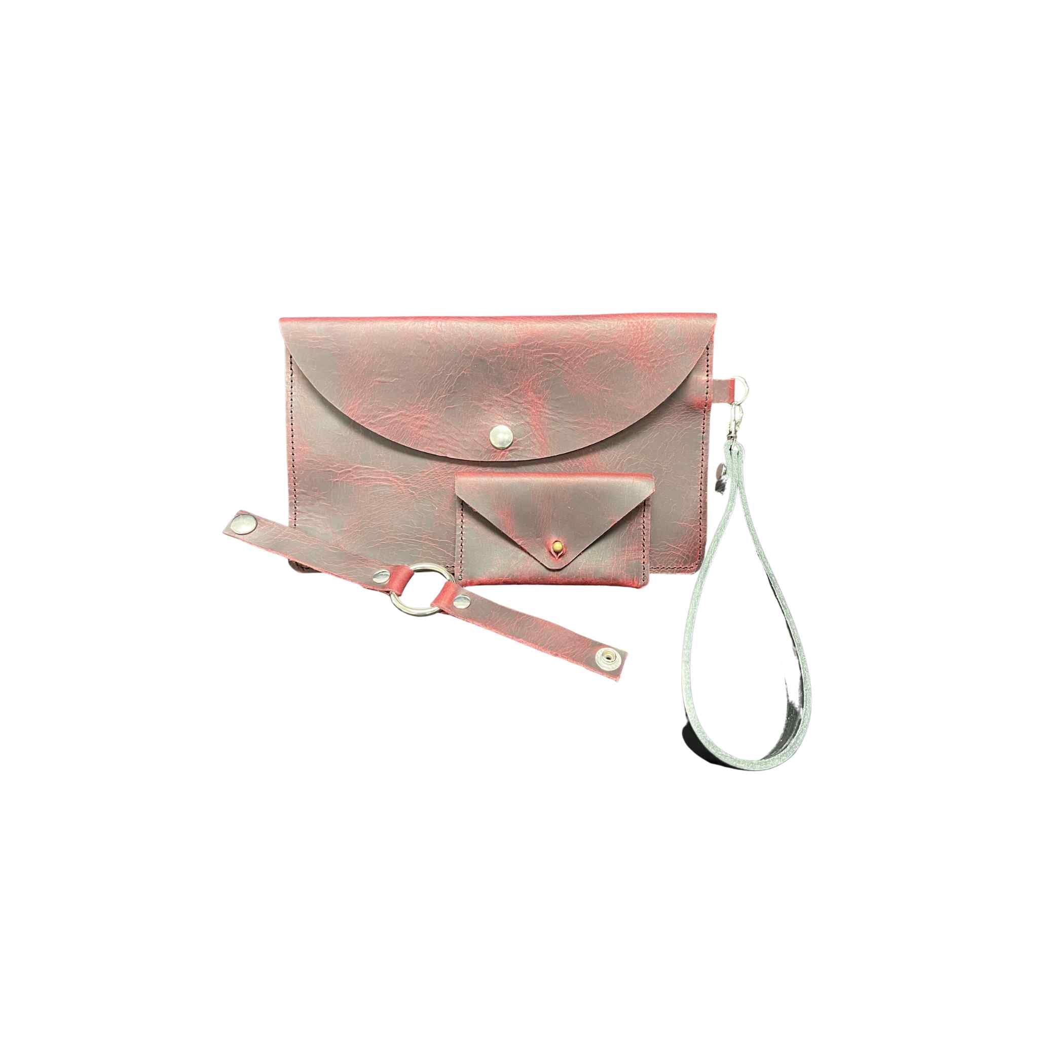 Handmade Leather Clutch Set