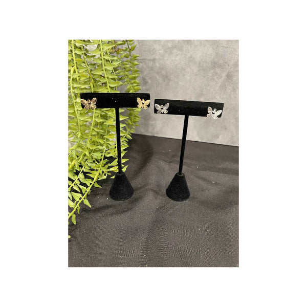 Patterned Butterfly Stud Earrings